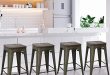 Elevate Our Home Style: Review of 24-Inch Metal Bar Stools