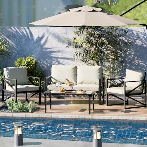 Transform Your Outdoor Space: Our Review of This 4-Piece Patio Set