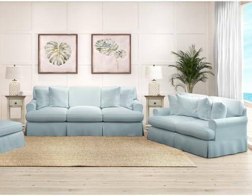 Transform Your Space: Our Review of Ocean Blue Slipcovered Set