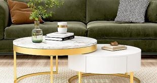 Unveiling Our Modern Round Coffee Table: Chic, Functional, Perfect!