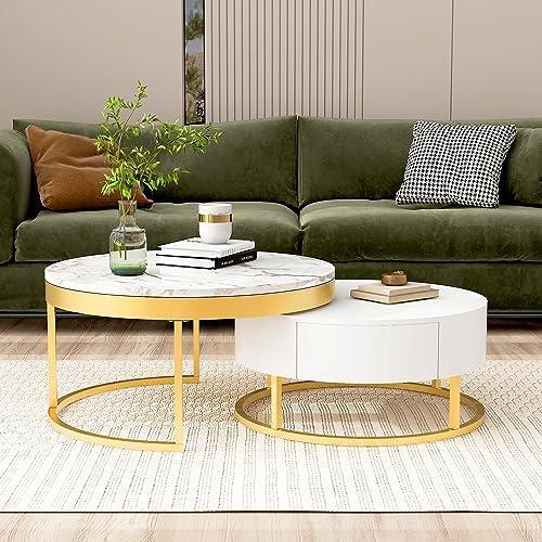 Unveiling Our Modern Round Coffee Table: Chic, Functional, Perfect!