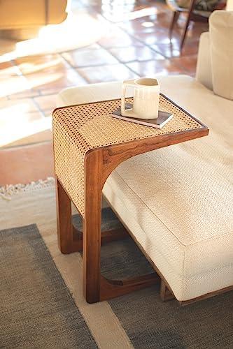 Exploring the Charm of KALALOU’s Woven Cane Side Table