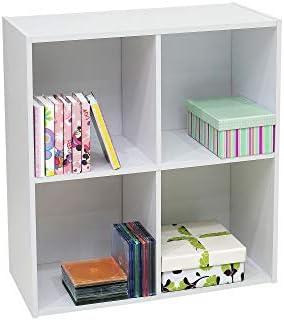 Organizing Our Space: Embracing the White Wood 4 Cube Unit