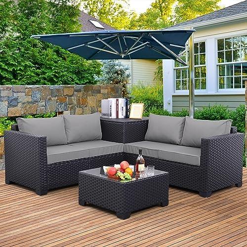 Transforming Our Outdoor Space: A Review of the 4-Piece Rattan Set