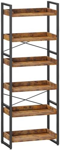 Discovering the Cheersstar 6-Tier Industrial Bookshelf: Our Impression