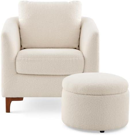 Discover Comfort and Style with COLAMY’s Cream Accent Chair Set