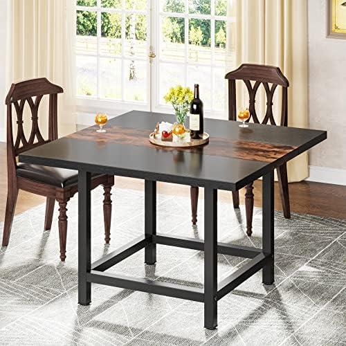 Discovering Functionality ⁢and ⁢Style: Our Review of LITTLE TREE's Rustic Black ‌Dining Table