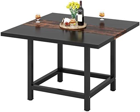 Discovering Functionality and Style: Our Review of LITTLE TREE's Rustic ​Black Dining Table