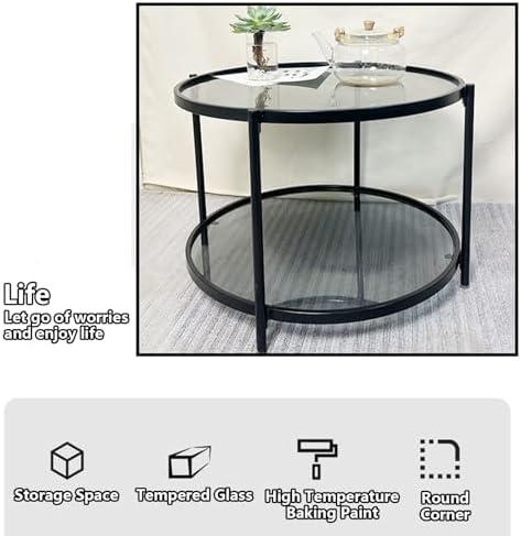 Maximize Style and Space: Our Review of JATIBOSH's Round ​Glass Table