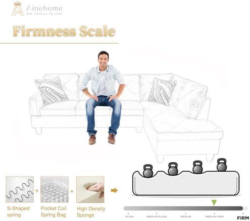 Cozy Comfort: Our ⁤Review⁢ of Ainehome's L-Shape Sofa Set