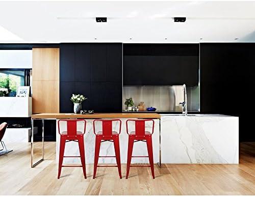 Elevate Our Space: A Review of GIA's Sleek Red Bar Stools