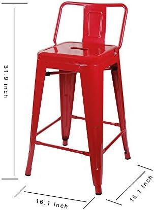 Elevate Our Space: A Review of GIA's Sleek Red Bar Stools