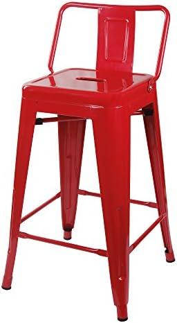 Elevate Our Space: A Review​ of GIA's Sleek Red Bar Stools