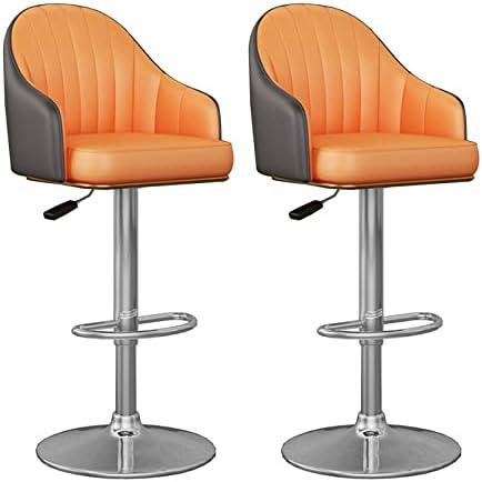 Stylish Seating: Our Review of the Orange PU Leather Bar Stools