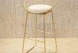 Elevate Our Space with Stylish Gold Metal Bar Stools