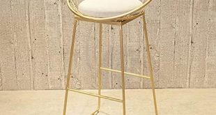 Elevate Our Space with Stylish Gold Metal Bar Stools