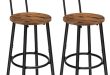 Elevate Our Space: A Review of HOOBRO’s Rustic Bar Stools