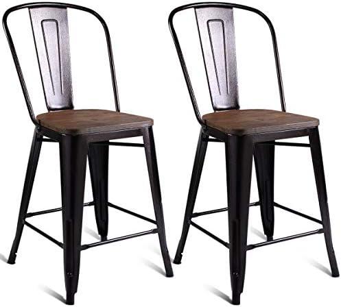 Elevate Our Space: Reviewing the COSTWAY Tolix-Style Stools