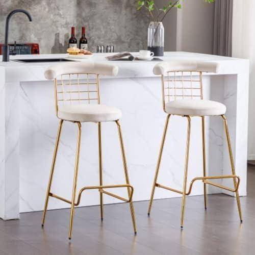 Elevate Our Space: A Review of SPOFLYINN Velvet Bar Stools