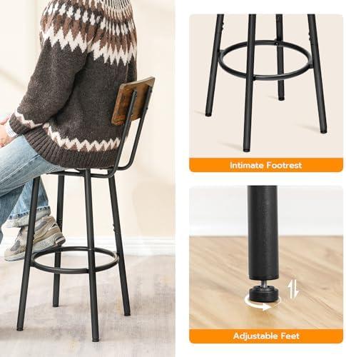 Elevate Our⁣ Space: A⁣ Review of HOOBRO's Rustic Bar Stools