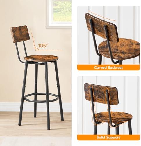 Elevate Our‍ Space: A Review of HOOBRO's Rustic Bar Stools