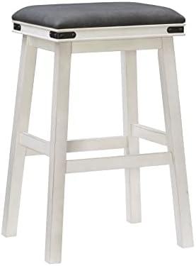 Elevate Our Space: A Closer Look at the Powell Bianco Bar Stool