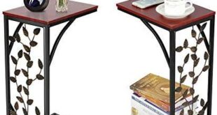 Elevate Our Space with Yaheetech C-Shaped End Tables