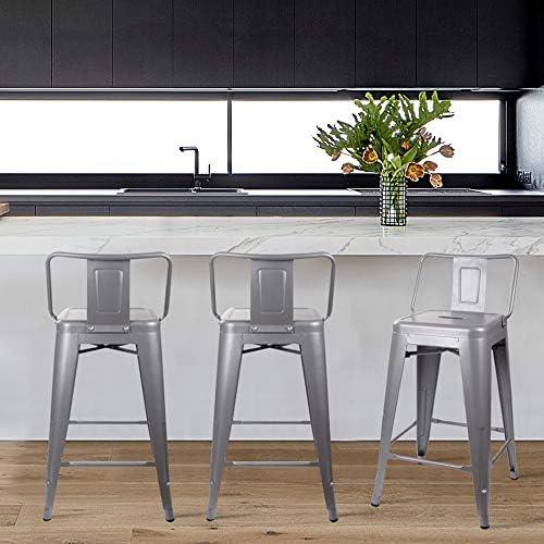 Elevate Our ‍Space: A Review of GIA's 24-Inch Metal Stools