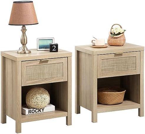 Discovering the SICOTAS Rattan Nightstands: Style Meets Function