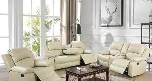 Elevate Our Living Space: Review of the Beige Reclining Sofa Set