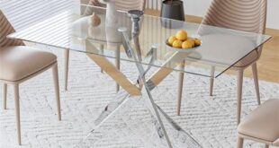 Elevate Our Dining Experience with a Modern Glass Table