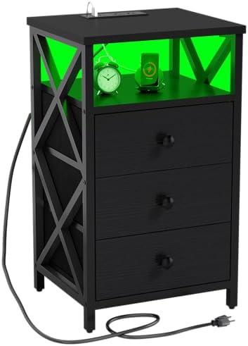 Elevate Your Space: Our Review of the LED Nightstand with Charging