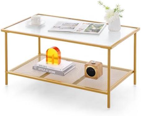 Transforming Spaces: Our Review of the Giantex 2-Tier Coffee Table