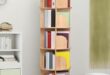 Discover Our Space-Saving 5-Tier Rotating Bookshelf Gem!