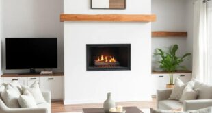 Cozy Elegance: Transforming Your Living Room with a Fireplace and Reclaimed Wood Accents