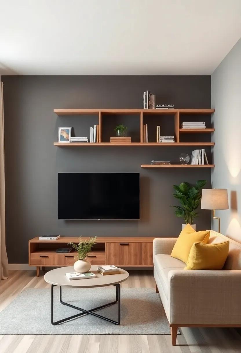 Maximizing Style and Space: Creative Wall-Mounted Shelving for Small Apartment Living Rooms