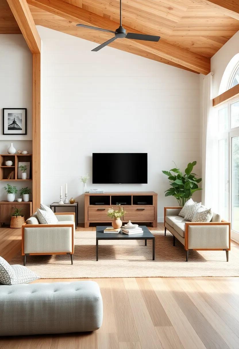 Embracing Rustic Charm: Designing a Farmhouse Living Room with Natural Wood Finishes