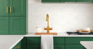 Transform Your Space: The Perfect Harmony of Green Kitchen Cabinets and Gold Hardware