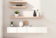 Elevate Your Living Room Aesthetics: The Allure of Floating Corner Shelves