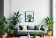 Green Oasis: Transforming Industrial Living Rooms with Lush Plants and Urban Style