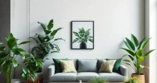 Green Oasis: Transforming Industrial Living Rooms with Lush Plants and Urban Style