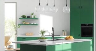 Revitalize Your Space: Embracing the Allure of a Green Kitchen Island Design