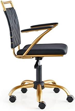 Unpacking Comfort: Our Review ‍of the Stylish Black & Gold Office⁣ Chair