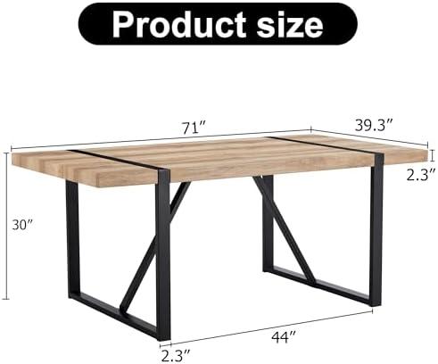 Exploring Comfort and Style: Our Review of ​the 71'' Dining Table