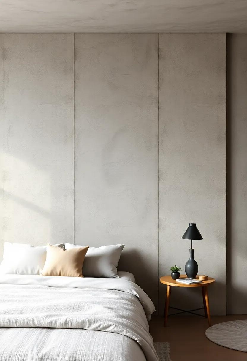 Creating⁣ a Focal Point: Using Concrete to​ Anchor ‌Your Bedroom Space