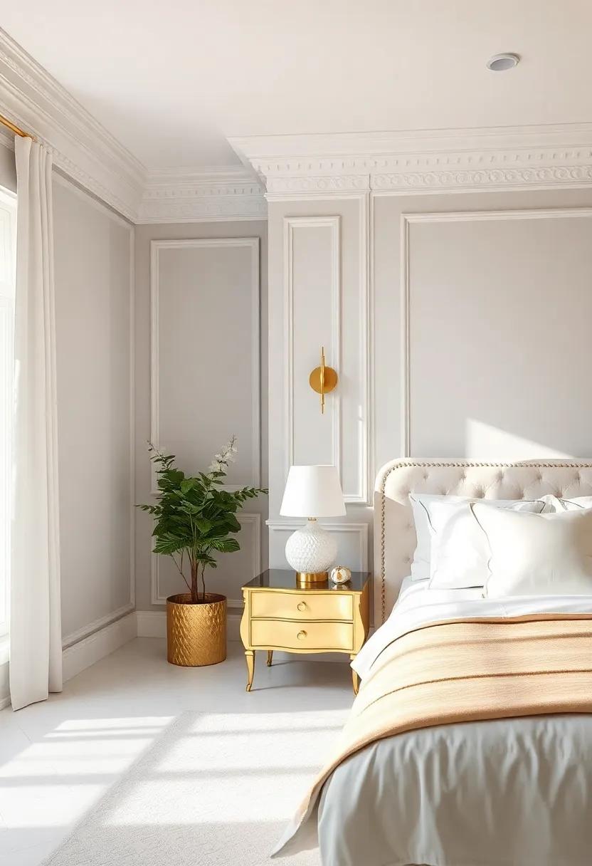 Classic white and Gold⁢ Bedrooms: timeless Elegance Redefined