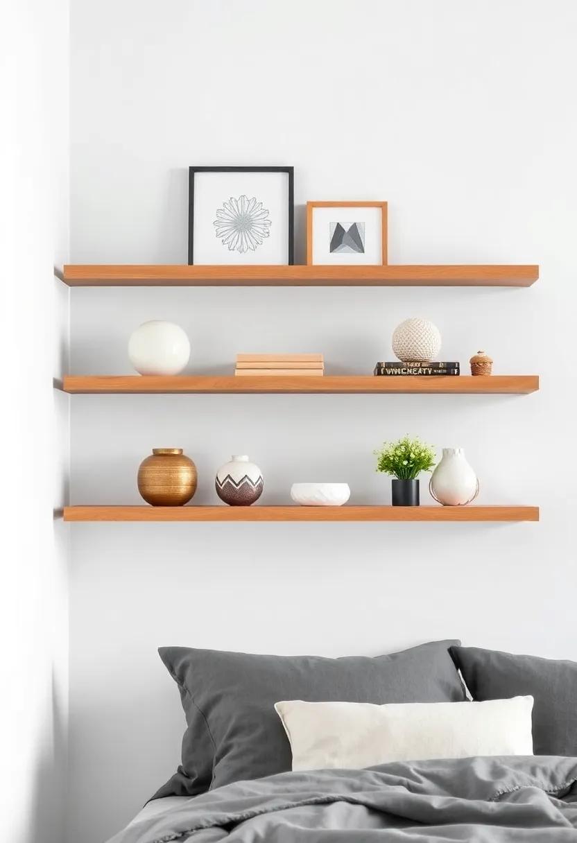 Elevate ⁣Your Space⁣ with Floating Shelves ⁣Featuring⁣ Chic Decorative Pieces