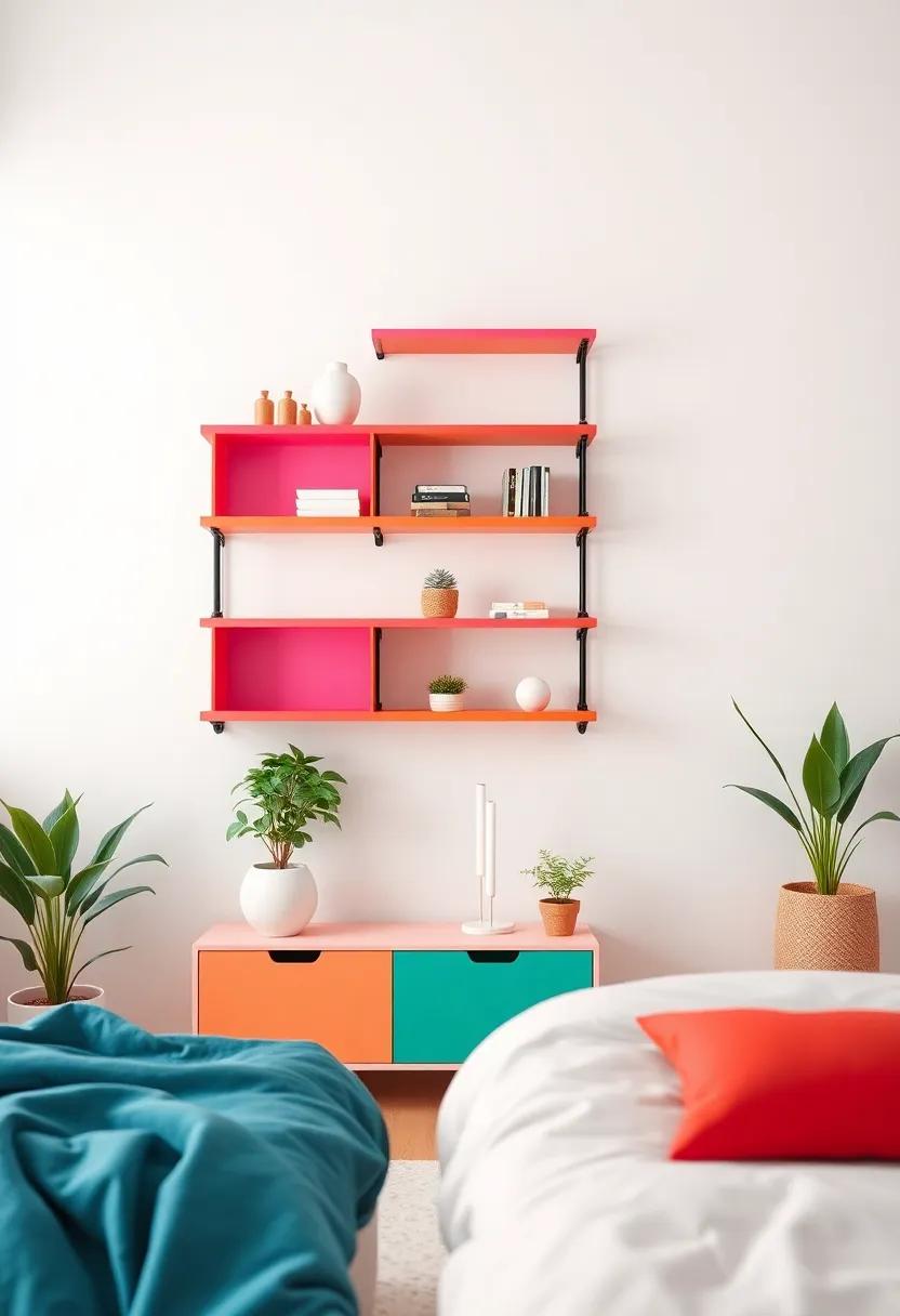 Use‌ of ⁢Colorful Shelves to Bring​ Vibrancy and ‍Life to Your Bedroom