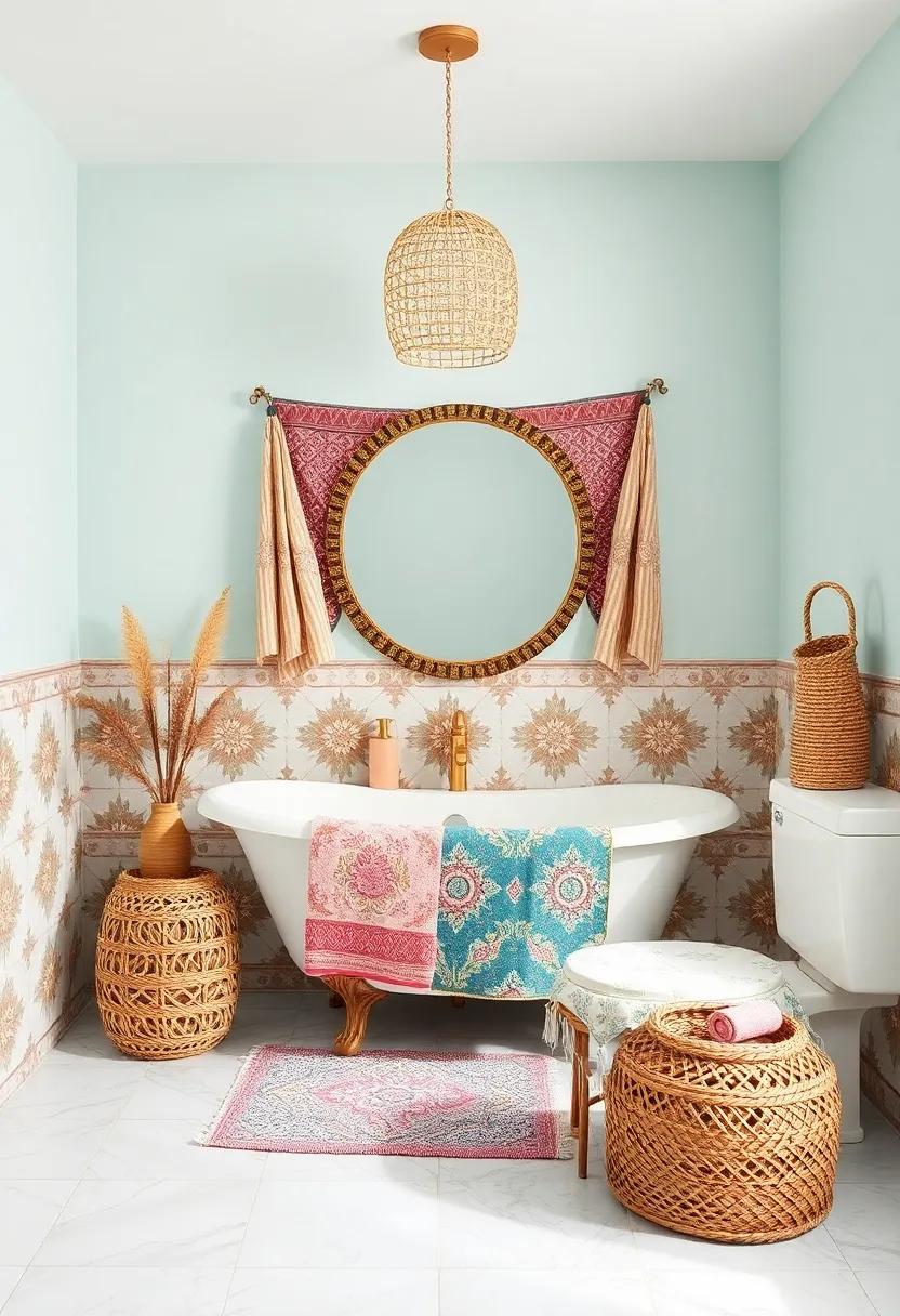 Mixing‍ Patterns and Fabrics for a Whimsical Bathroom Experience