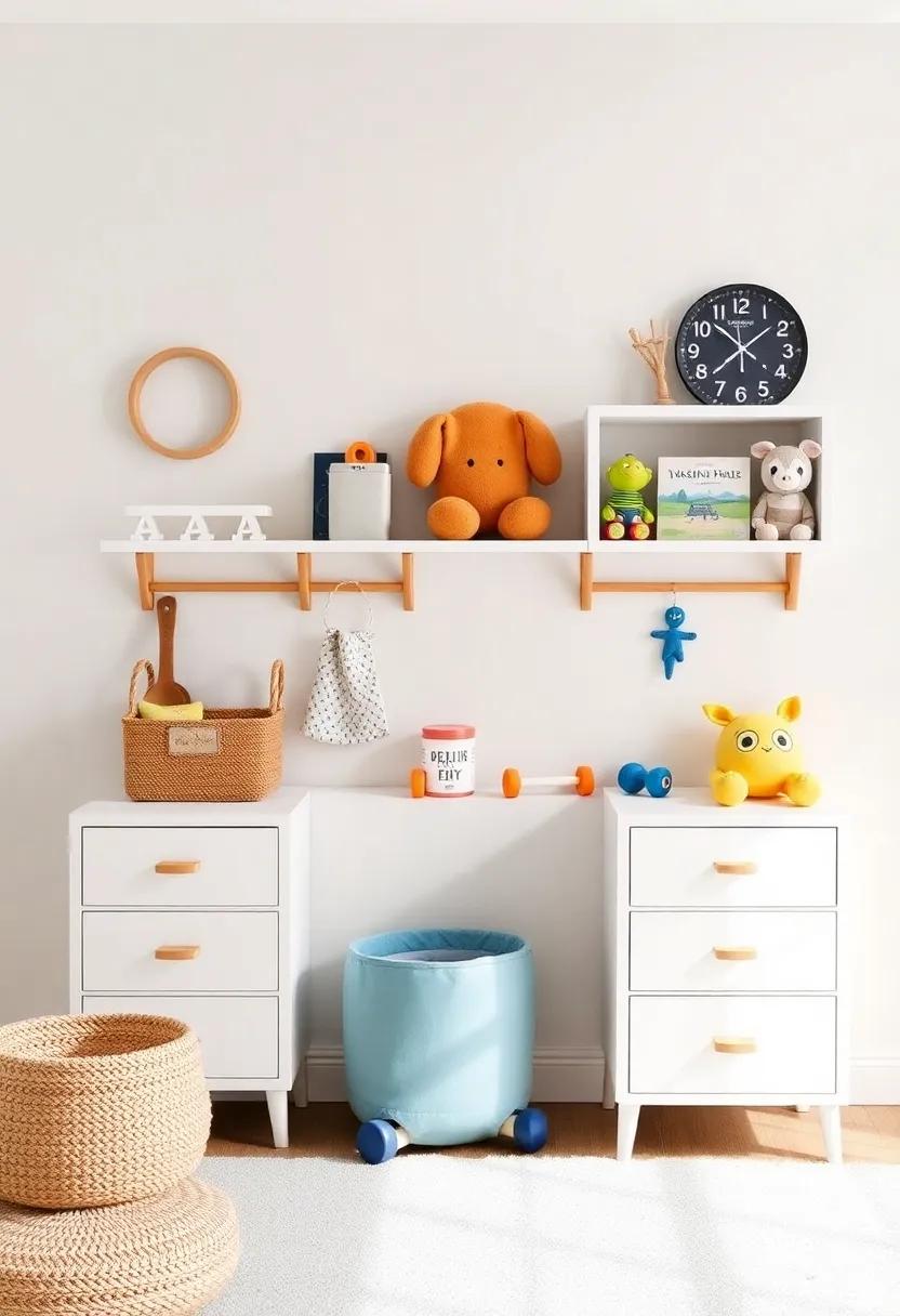 Creative wall-Mounted Storage Ideas To Maximize Space In Your Boys' Nursery